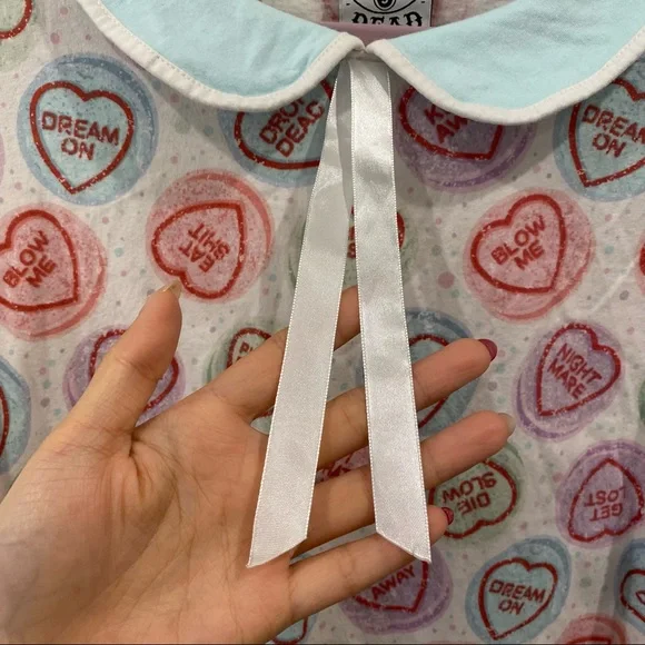 Drop Dead - Hate Hearts Dress/Top/Tunic - Size S - Picture 3 of 6